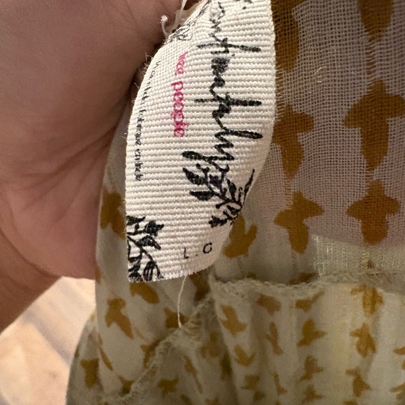 Free People Midnight Dance Printed Cotton Maxi Dress size Large - Picture 2 of 2